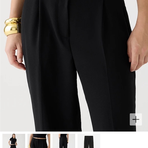 Jcrew Petite relaxed drapey crepe trouser NWT - Picture 5 of 6